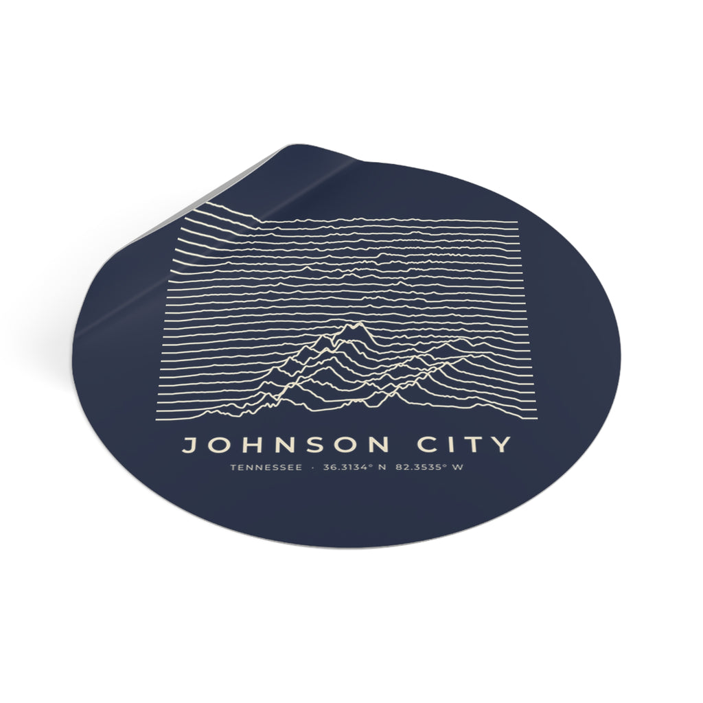 Johnson City Ridgeline Sticker (Navy)