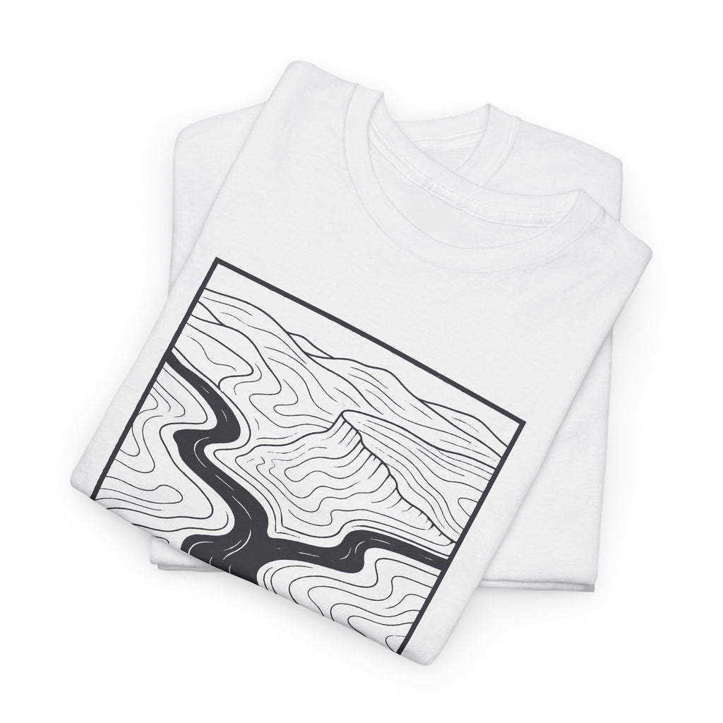 Clarksville Topo Map T-Shirt