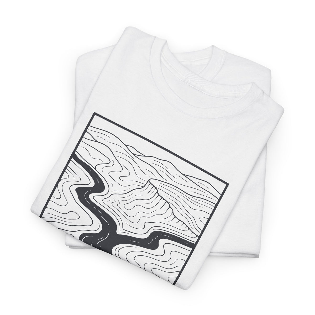 Clarksville Topo Map T-Shirt