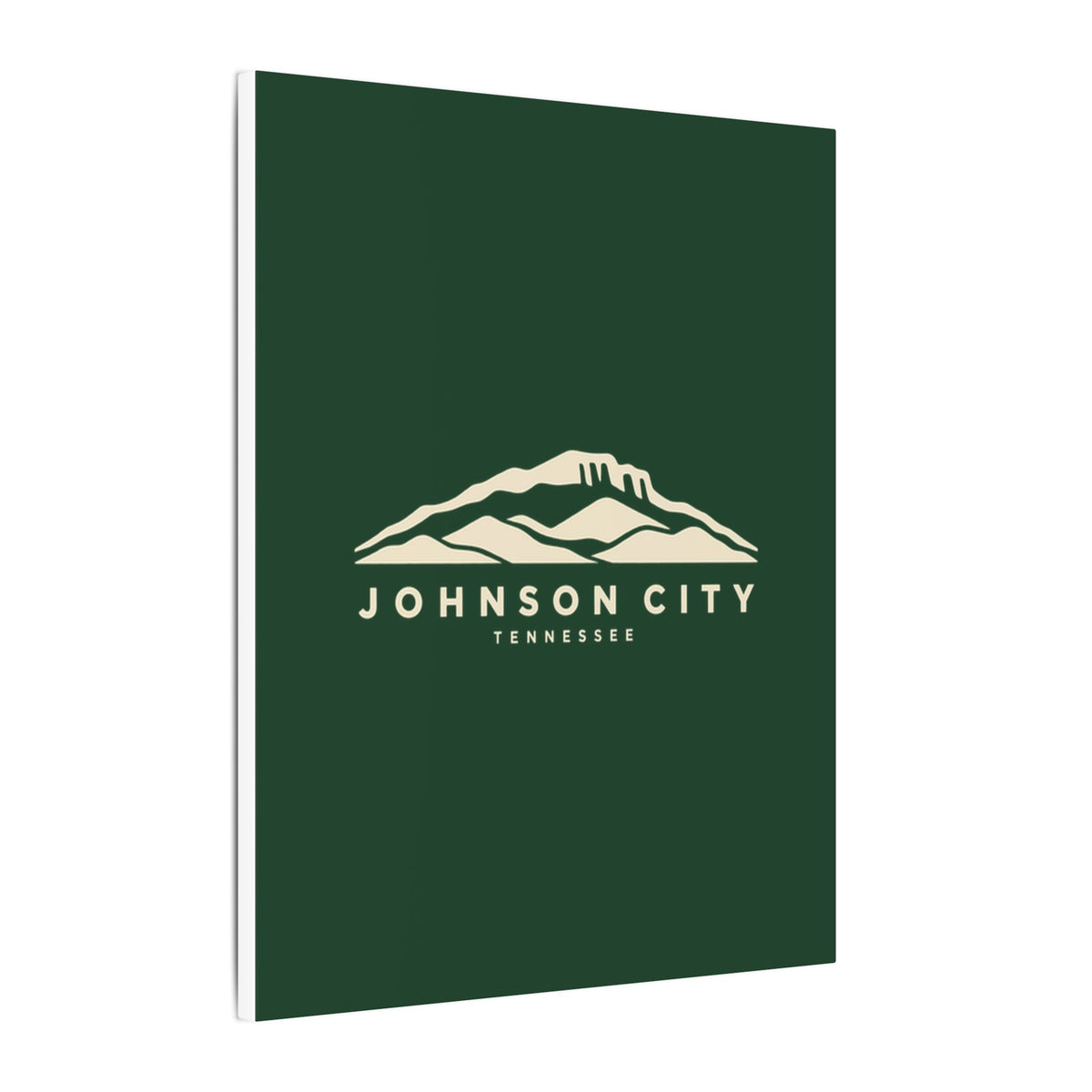 Johnson City Buffalo Mountain Canvas Print (Forest Green)
