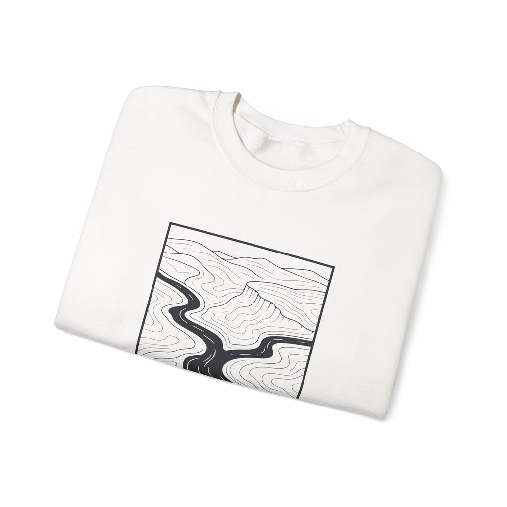 Clarksville Topo Map Crewneck Sweatshirt