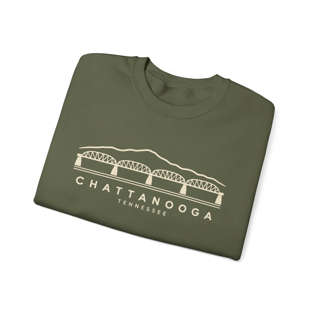 Chattanooga Walnut Street Bridge Crewneck Sweatshirt