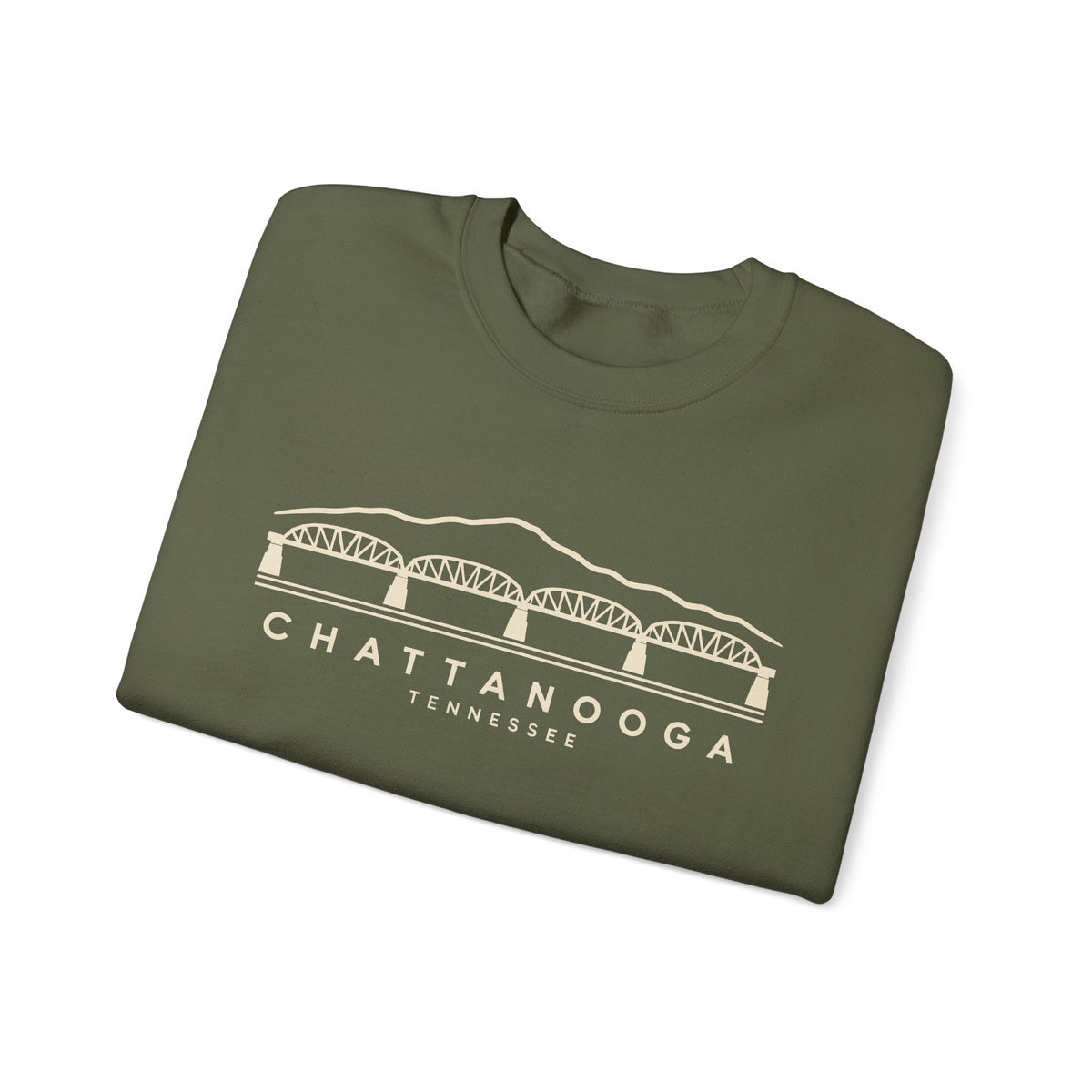 Chattanooga Walnut Street Bridge Crewneck Sweatshirt