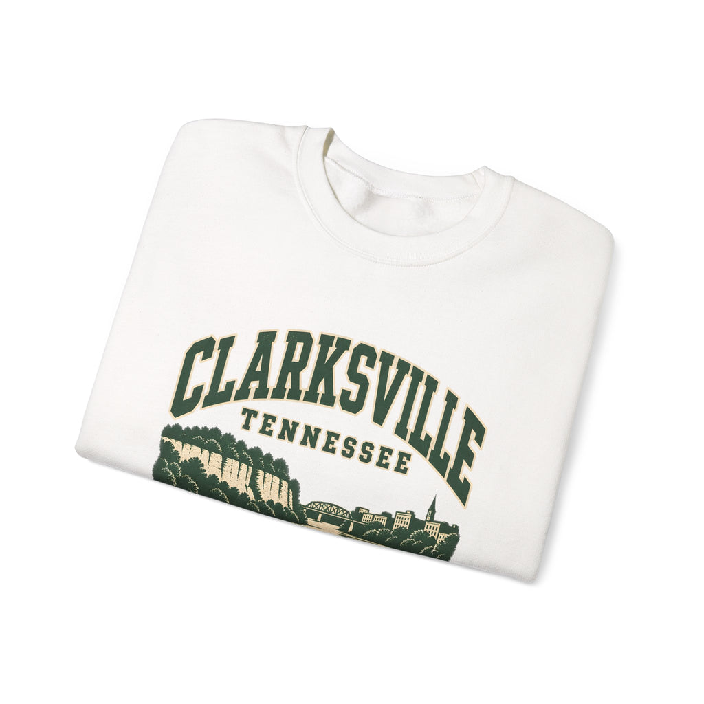 Clarksville Vintage Varsity Crewneck Sweatshirt