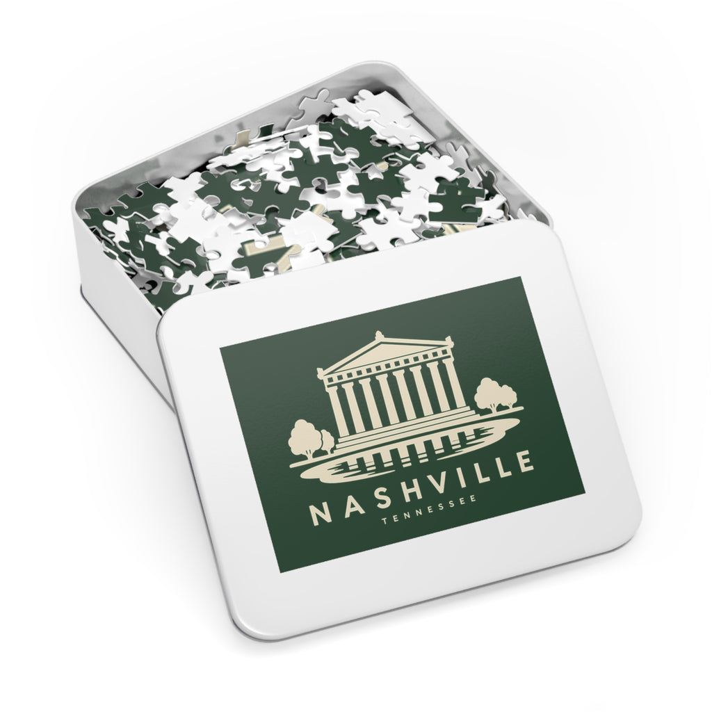 Nashville Parthenon Puzzle (Forest Green)