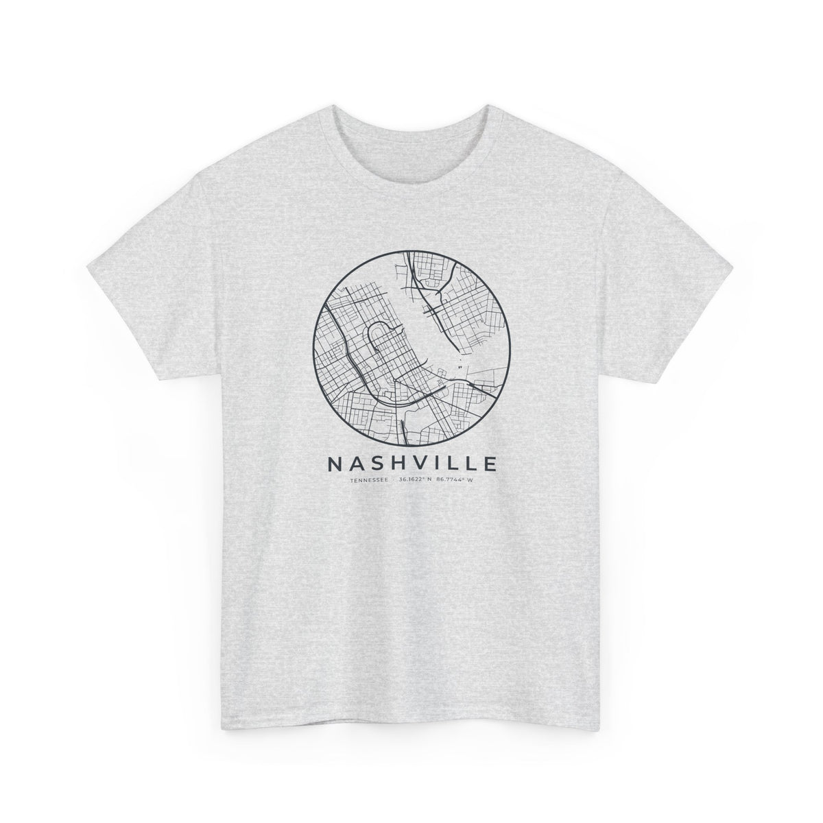 Nashville Street Map T-Shirt