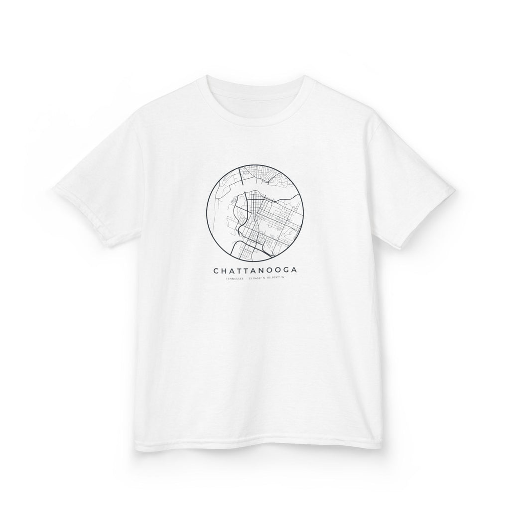 Chattanooga Street Map Kids T-Shirt