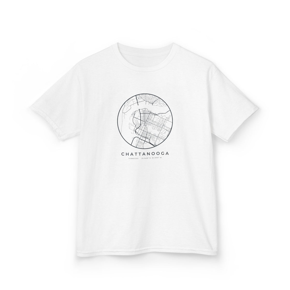 Chattanooga Street Map Kids T-Shirt