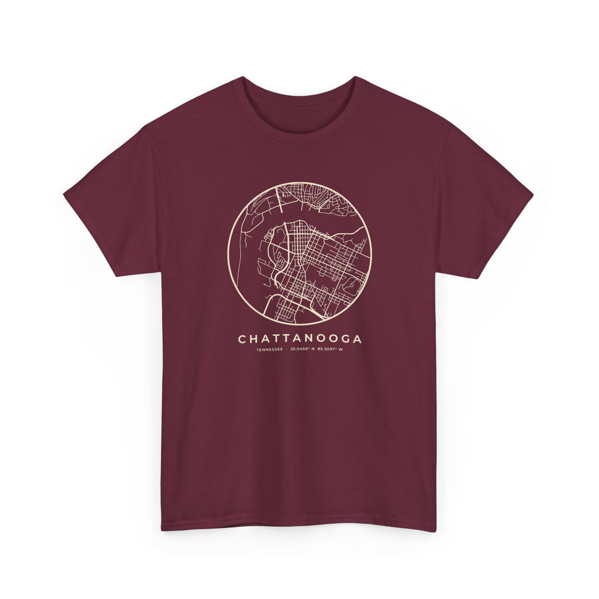 Chattanooga Street Map T-Shirt
