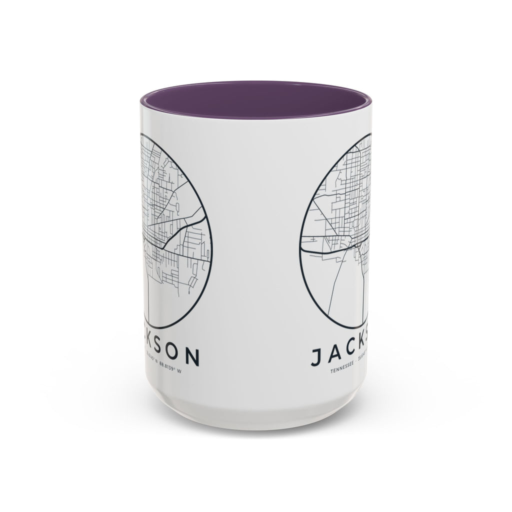 Jackson Street Map Accent Mug