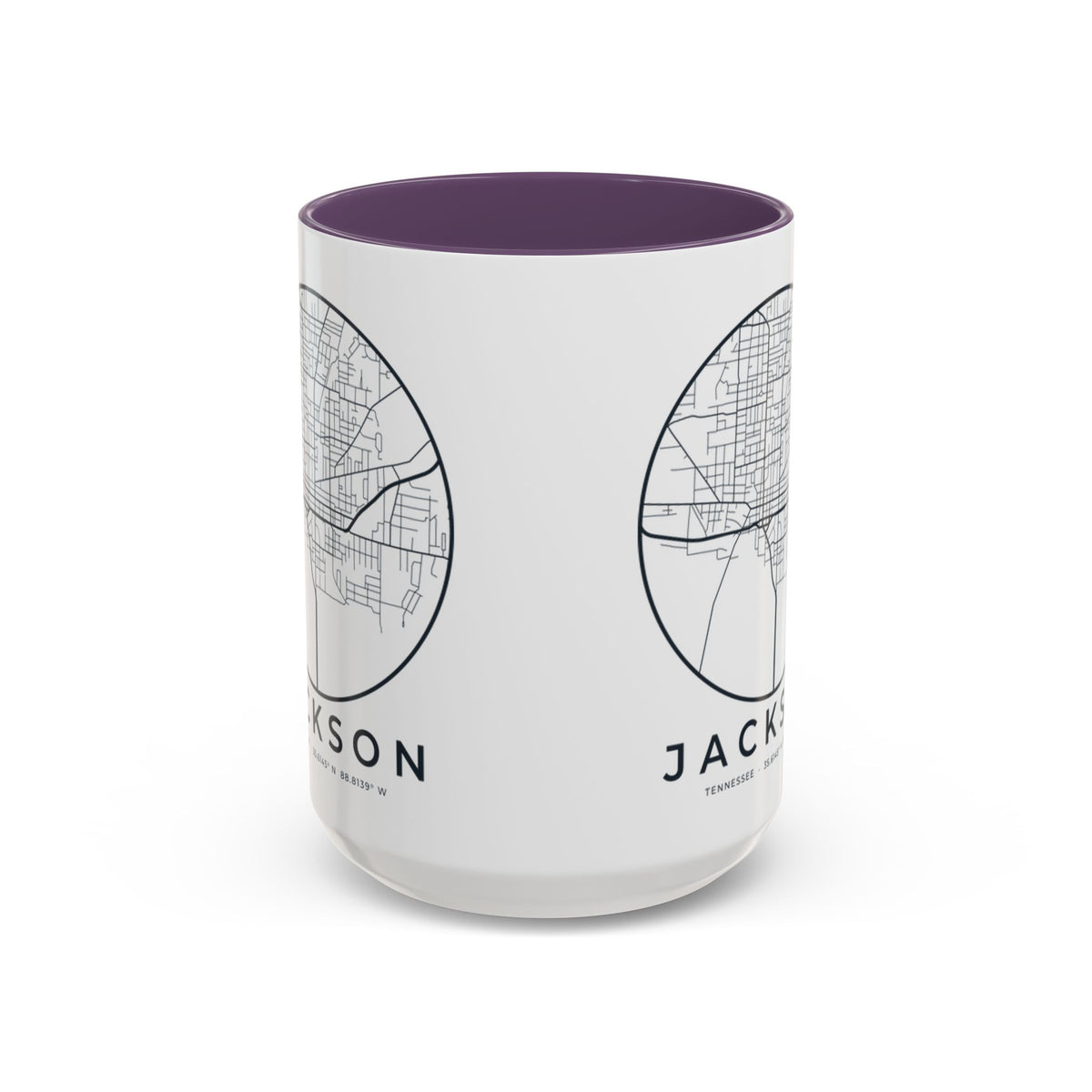 Jackson Street Map Accent Mug