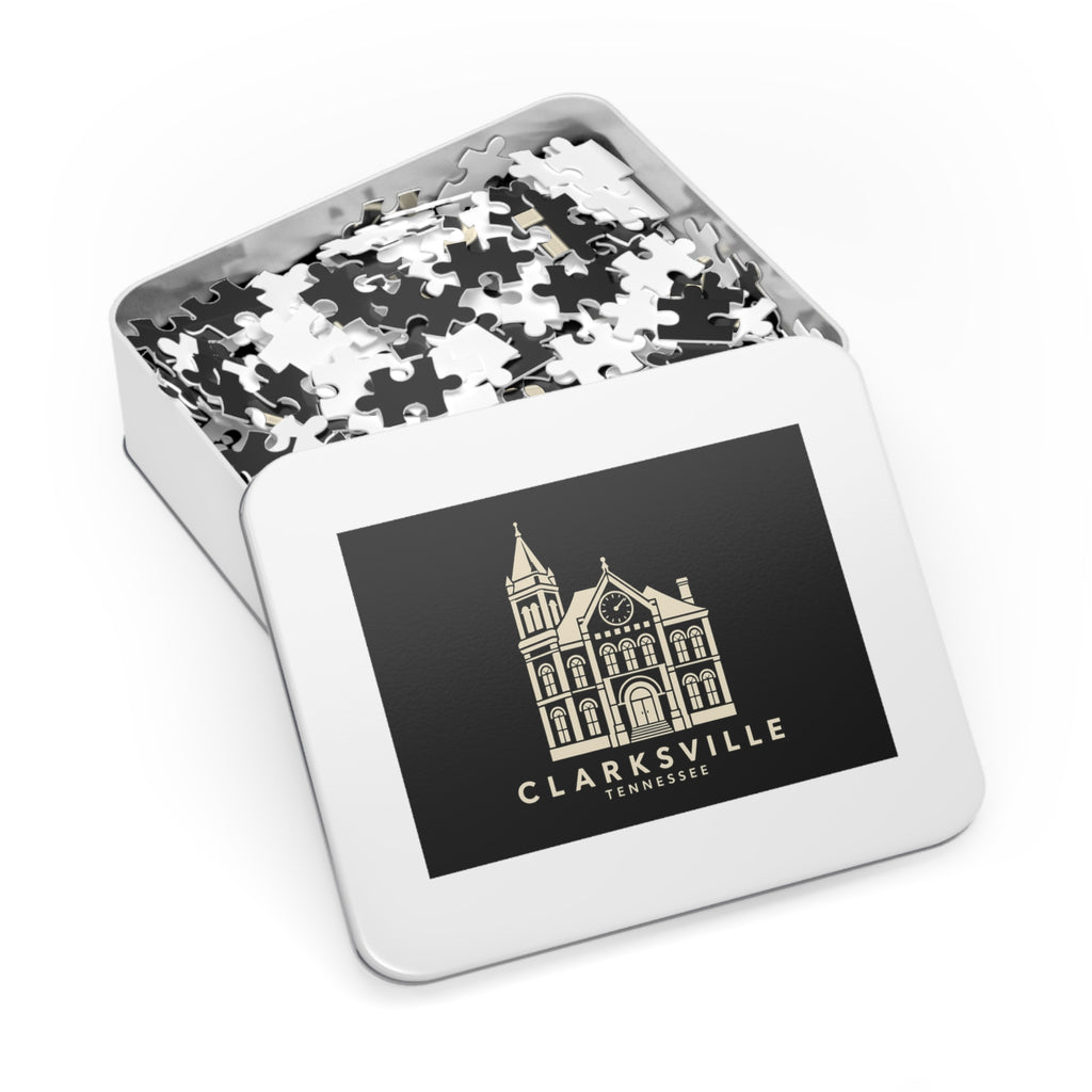 Clarksville Customs House Puzzle (Black)