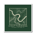 Chattanooga Topo Map Magnet (Forest Green)
