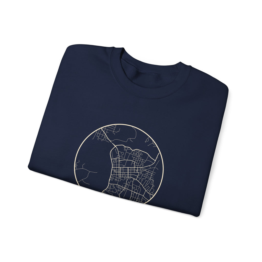 Clarksville Street Map Crewneck Sweatshirt
