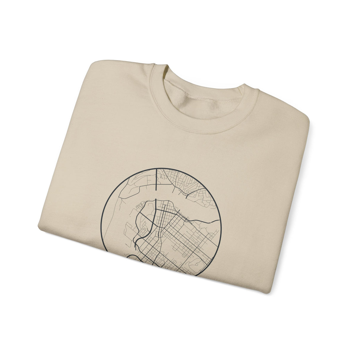 Chattanooga Street Map Crewneck Sweatshirt