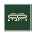 Memphis Hernando de Soto Bridge Magnet (Forest Green)