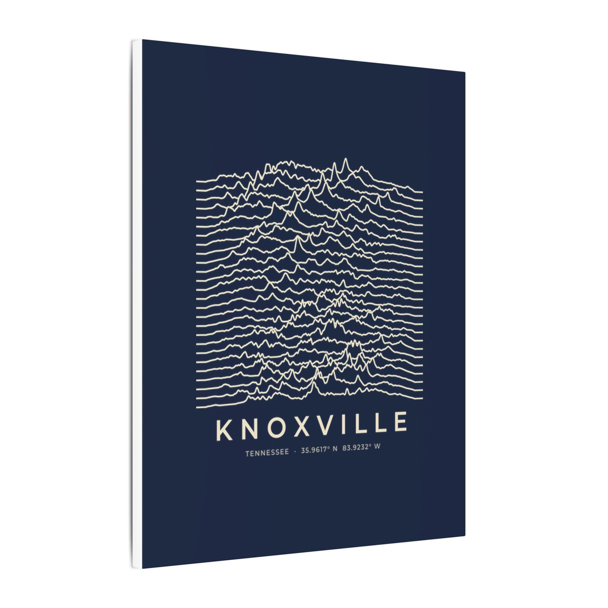 Knoxville Ridgeline Canvas Print (Navy)