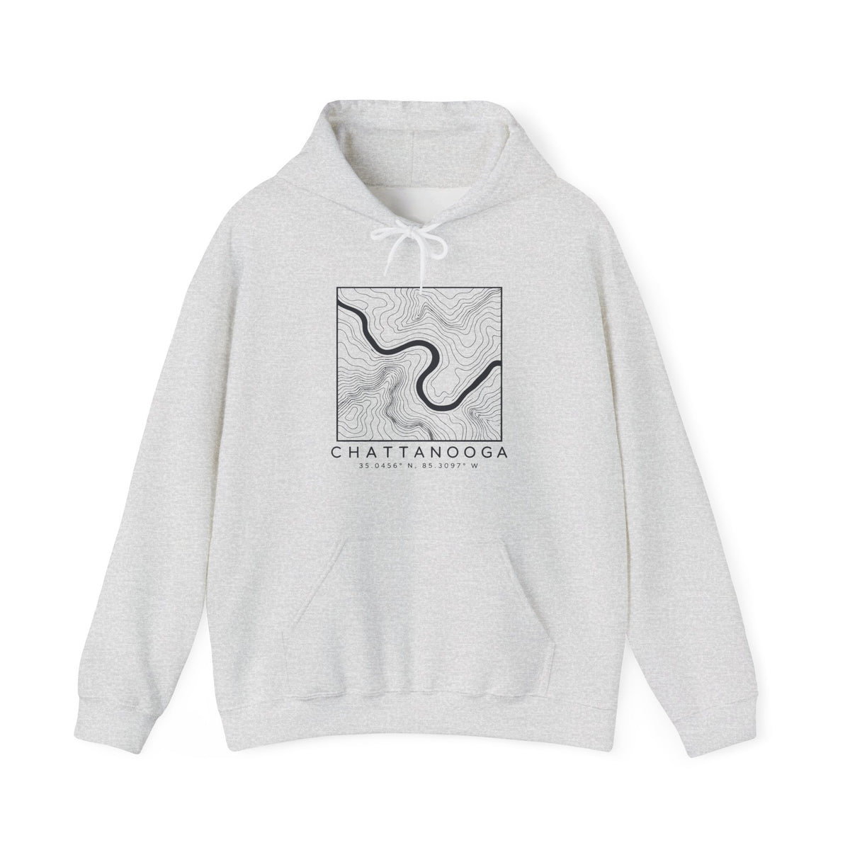 Chattanooga Topo Map Hoodie