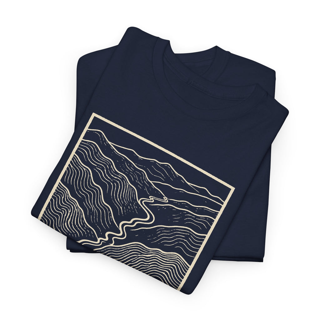 Johnson City Topo Map T-Shirt