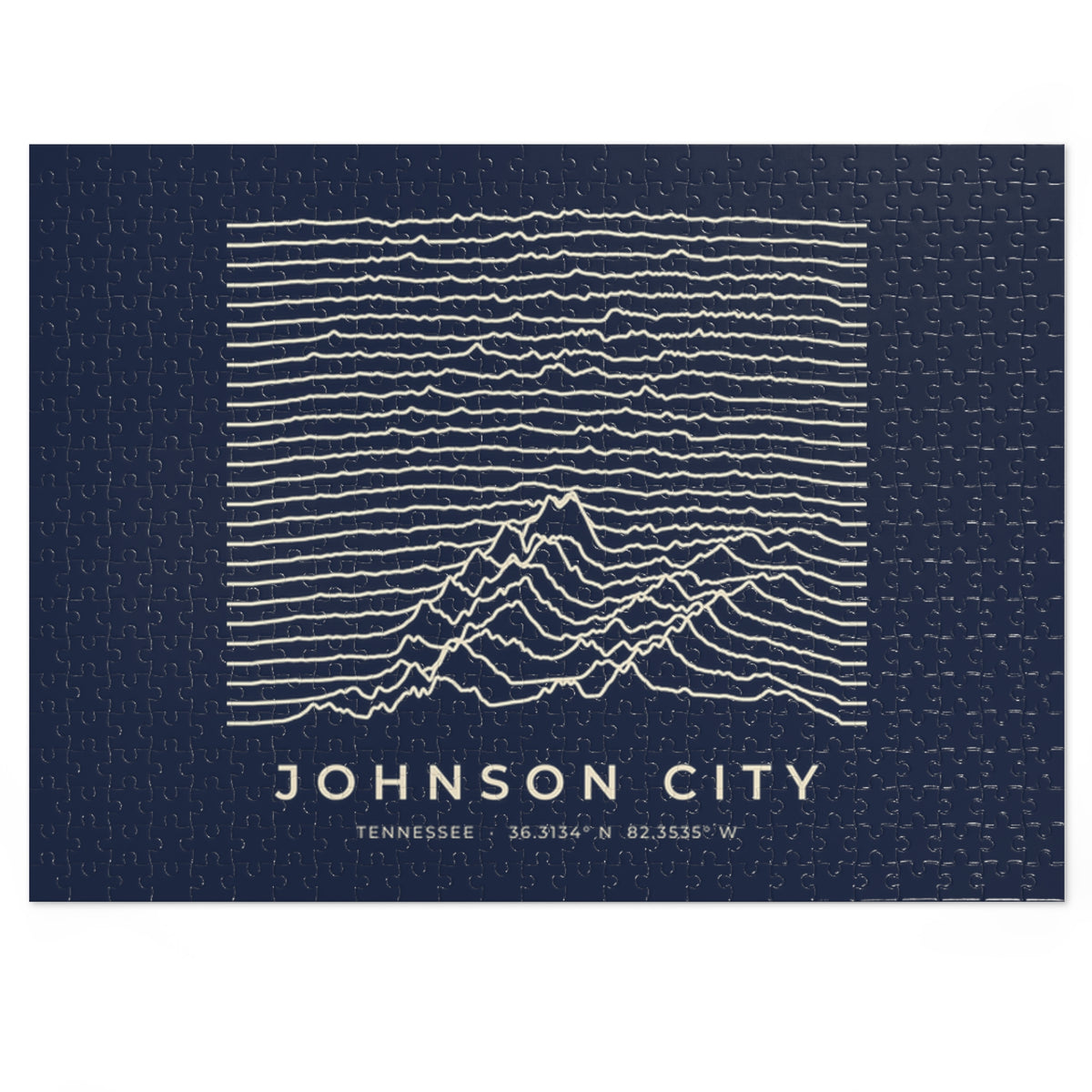 Johnson City Ridgeline Puzzle (Navy)