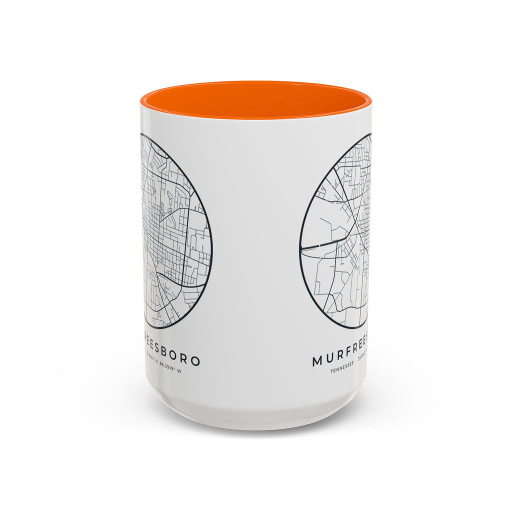 Murfreesboro Street Map Accent Mug