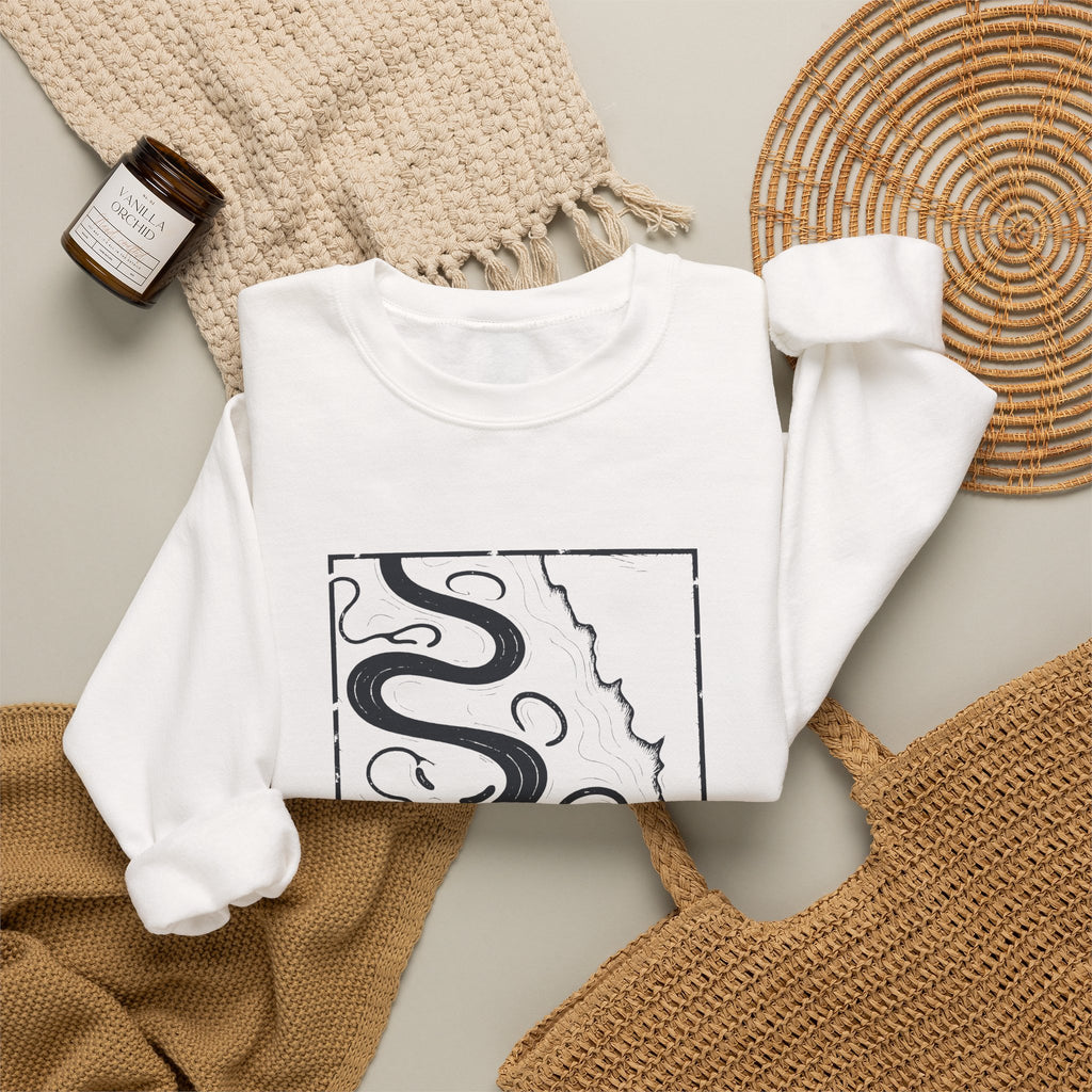 Memphis Topo Map Crewneck Sweatshirt