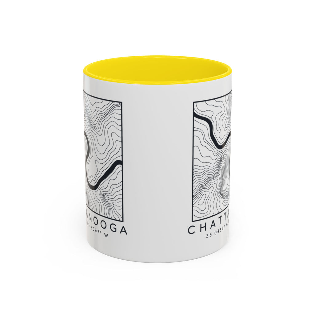 Chattanooga Topo Map Accent Mug
