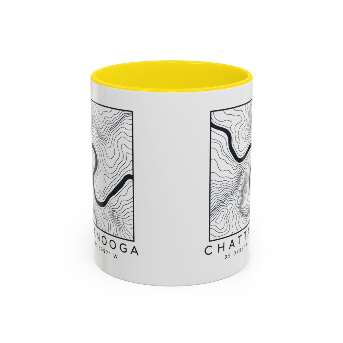 Chattanooga Topo Map Accent Mug
