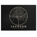 Jackson Street Map Puzzle (Black)