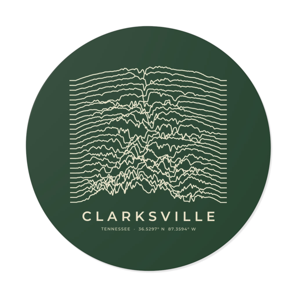 Clarksville Ridgeline Sticker (Forest Green)