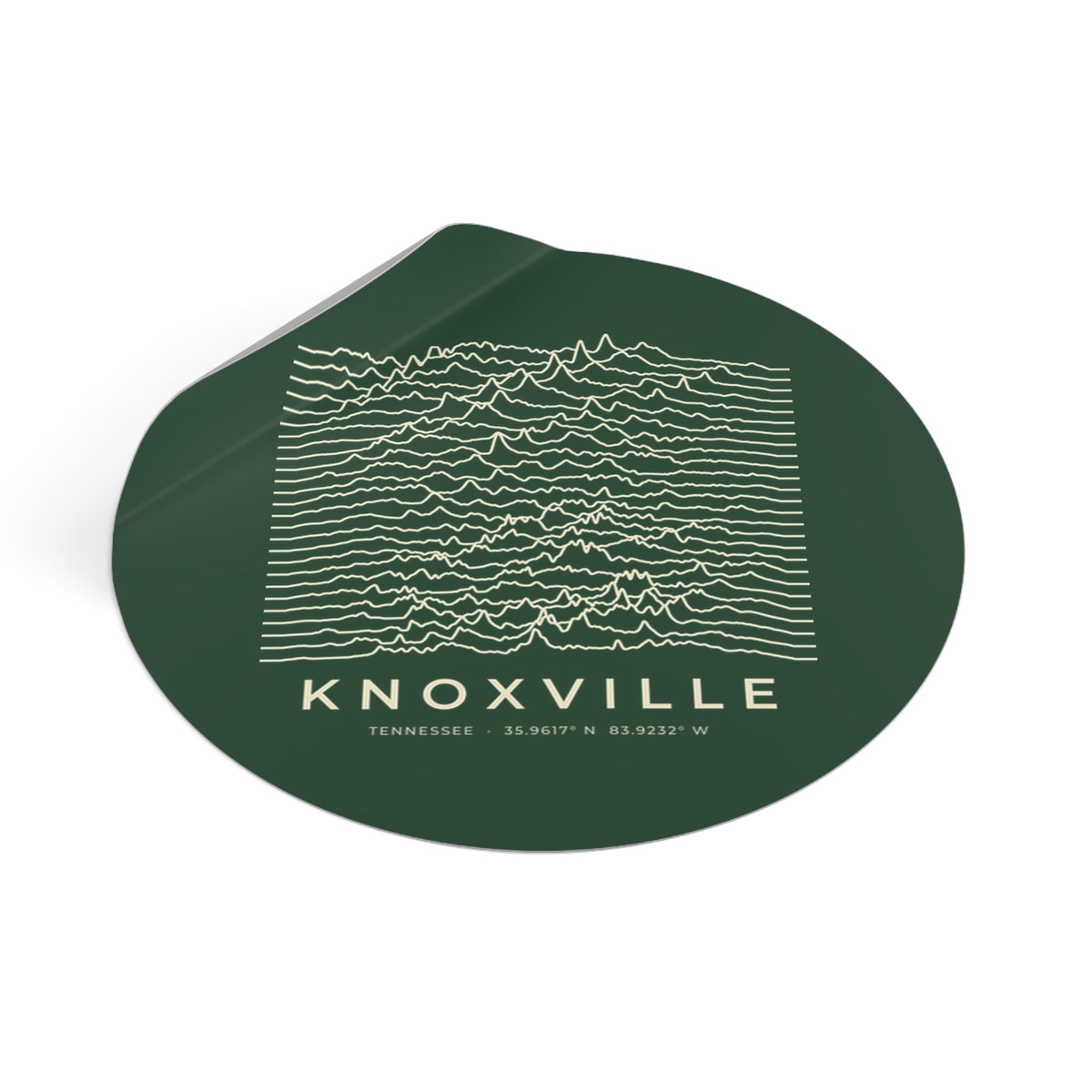 Knoxville Ridgeline Sticker (Forest Green)
