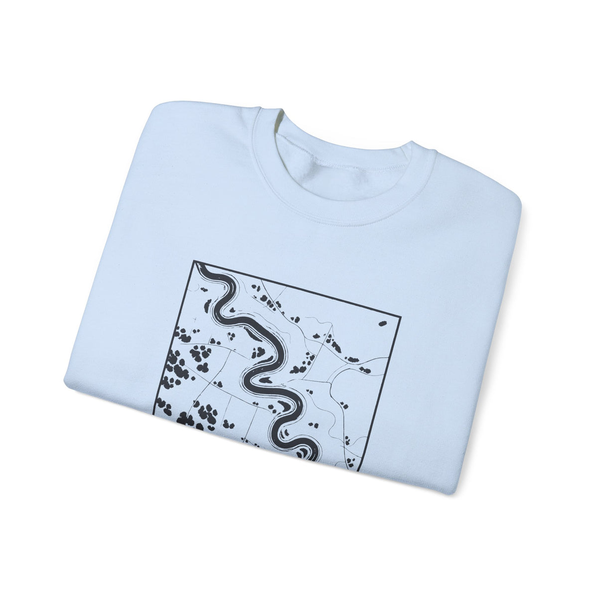 Murfreesboro Topo Map Crewneck Sweatshirt