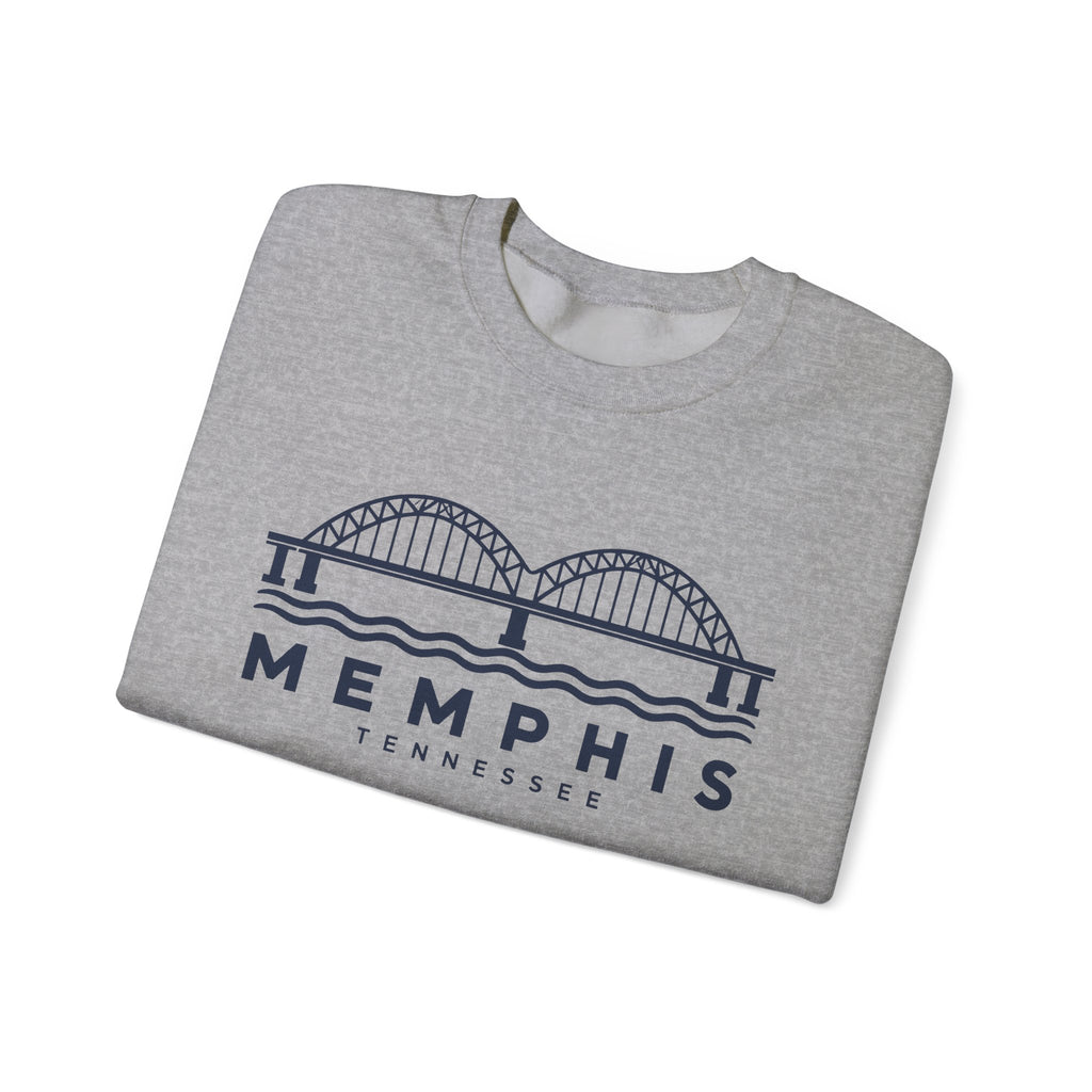 Memphis Hernando de Soto Bridge Crewneck Sweatshirt
