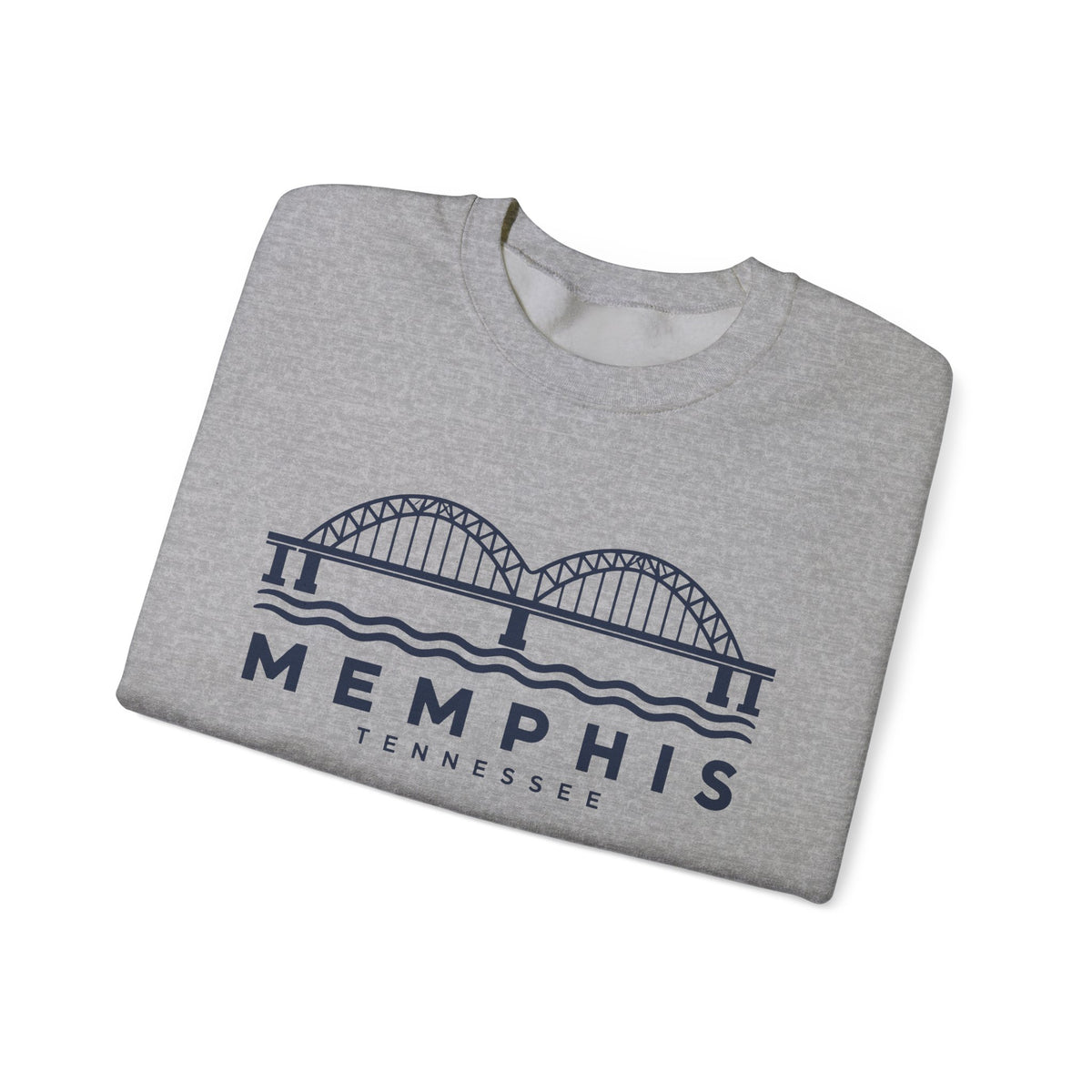 Memphis Hernando de Soto Bridge Crewneck Sweatshirt