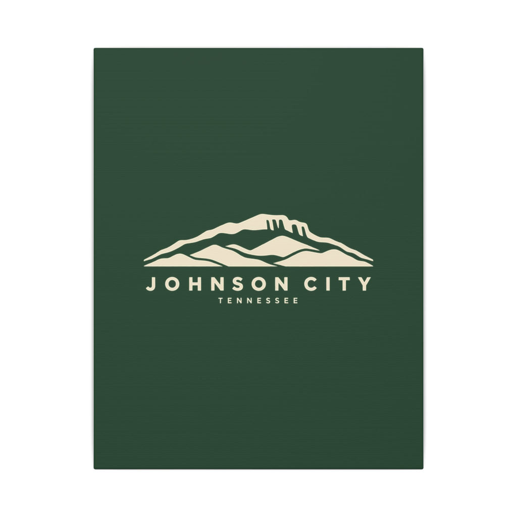 Johnson City Buffalo Mountain Canvas Print (Forest Green)