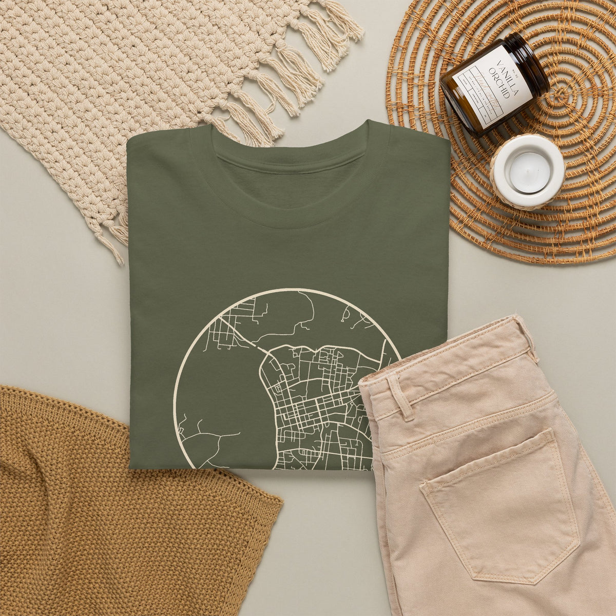 Clarksville Street Map T-Shirt