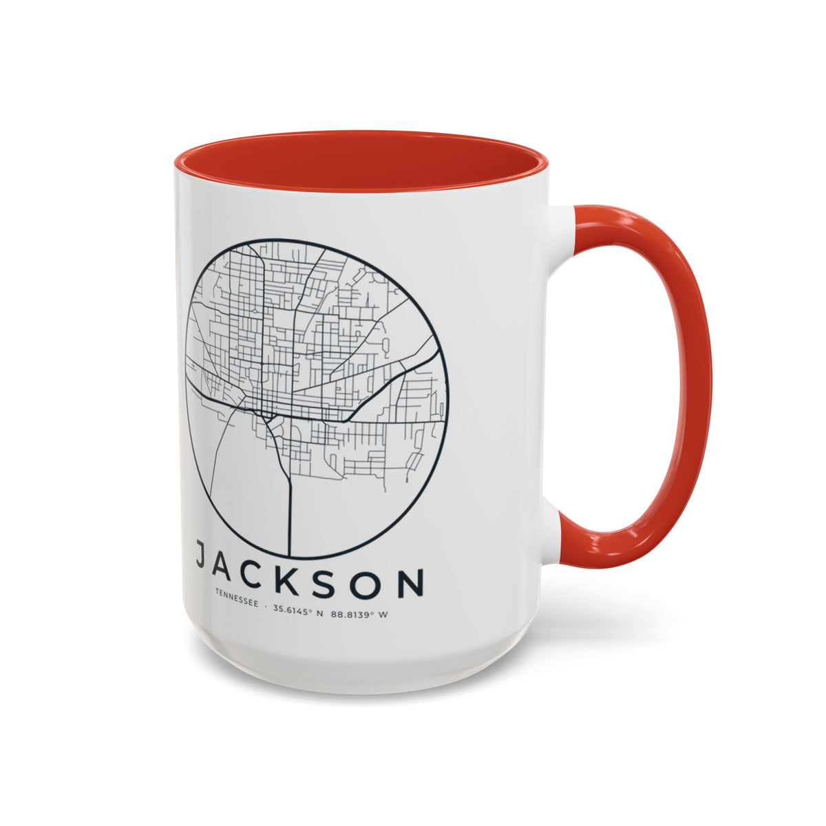 Jackson Street Map Accent Mug