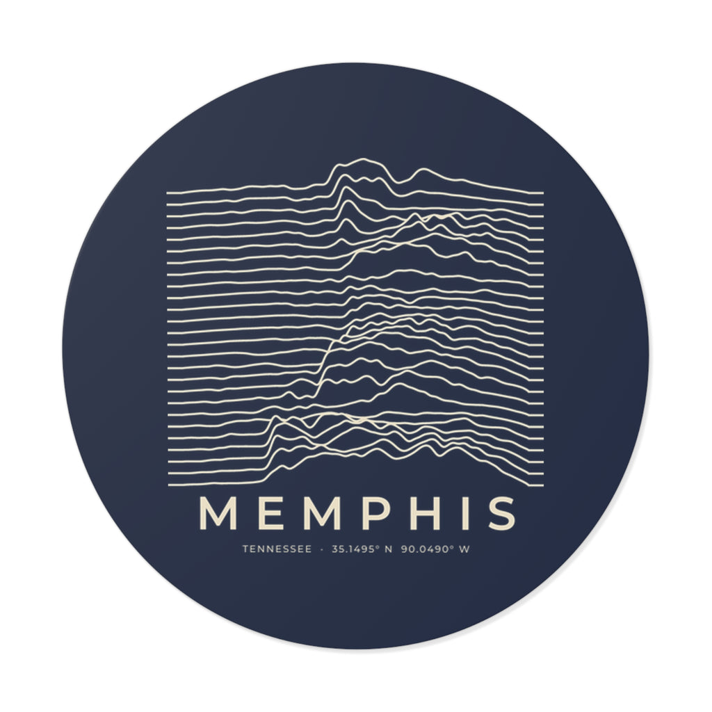Memphis Ridgeline Sticker (Navy)