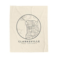 Clarksville Street Map Blanket