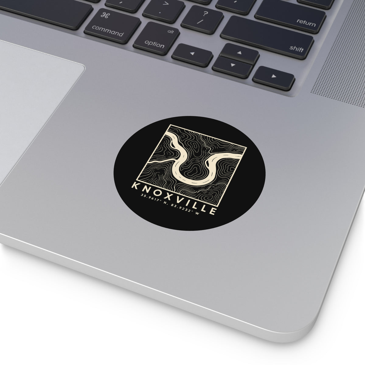 Knoxville Topo Map Sticker (Black)