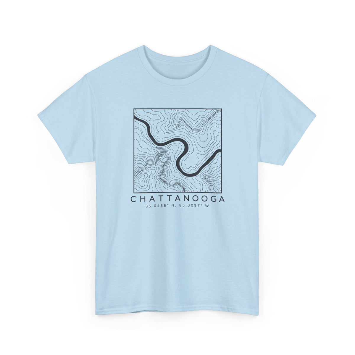 Chattanooga Topo Map T-Shirt