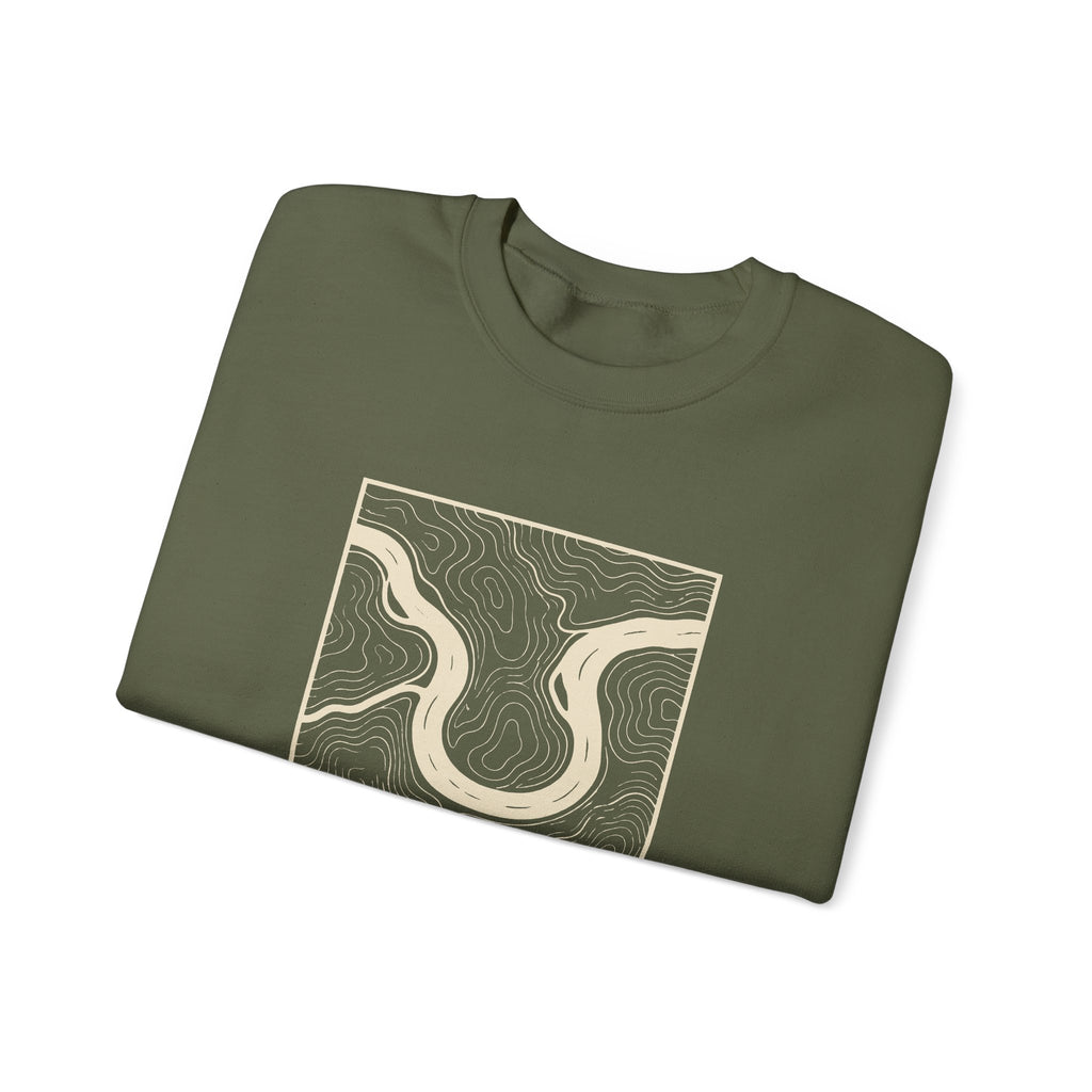 Knoxville Topo Map Crewneck Sweatshirt