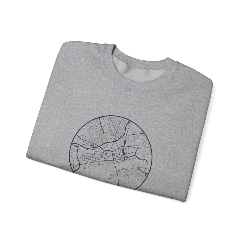 Knoxville Street Map Crewneck Sweatshirt