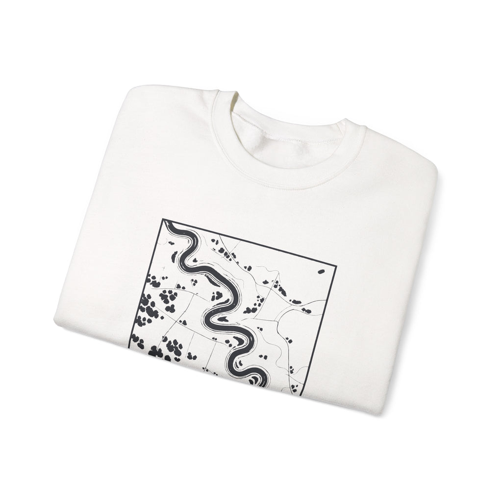 Murfreesboro Topo Map Crewneck Sweatshirt