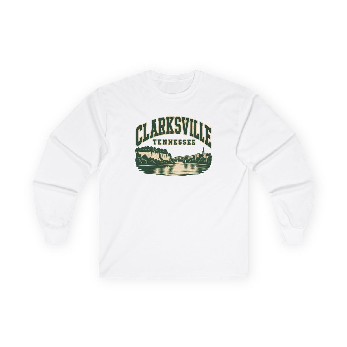 Clarksville Vintage Varsity Long Sleeve T-Shirt