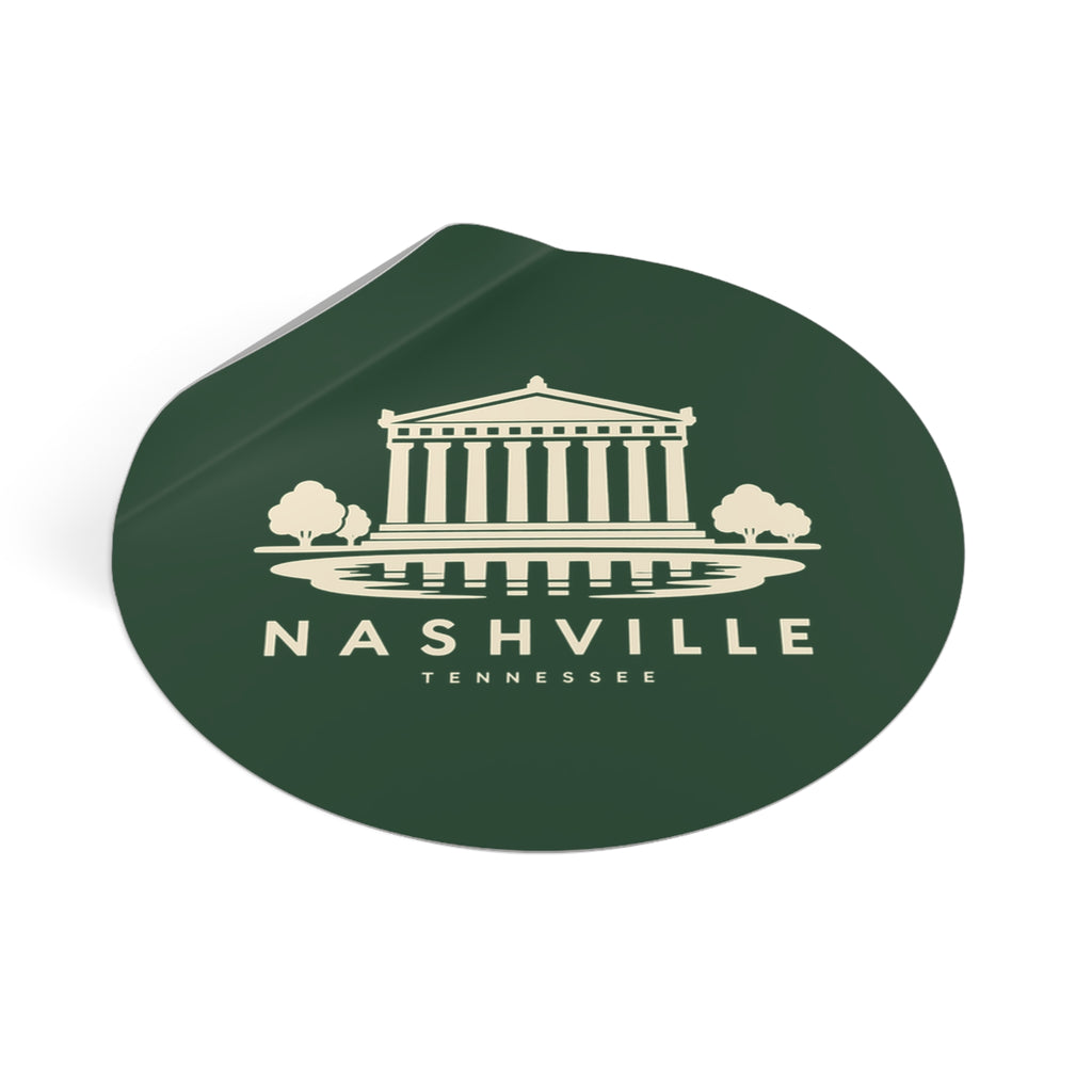 Nashville Parthenon Sticker (Forest Green)