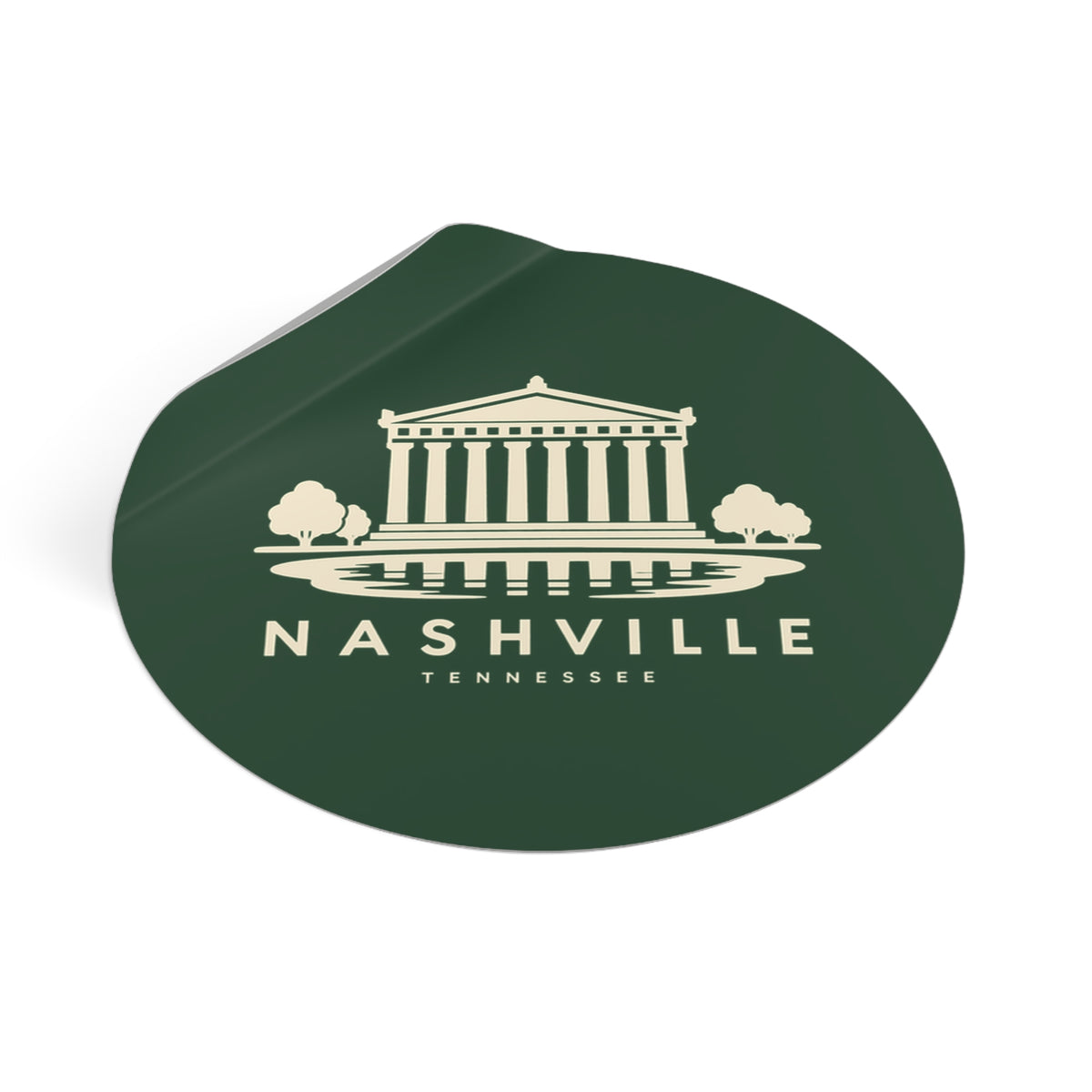 Nashville Parthenon Sticker (Forest Green)
