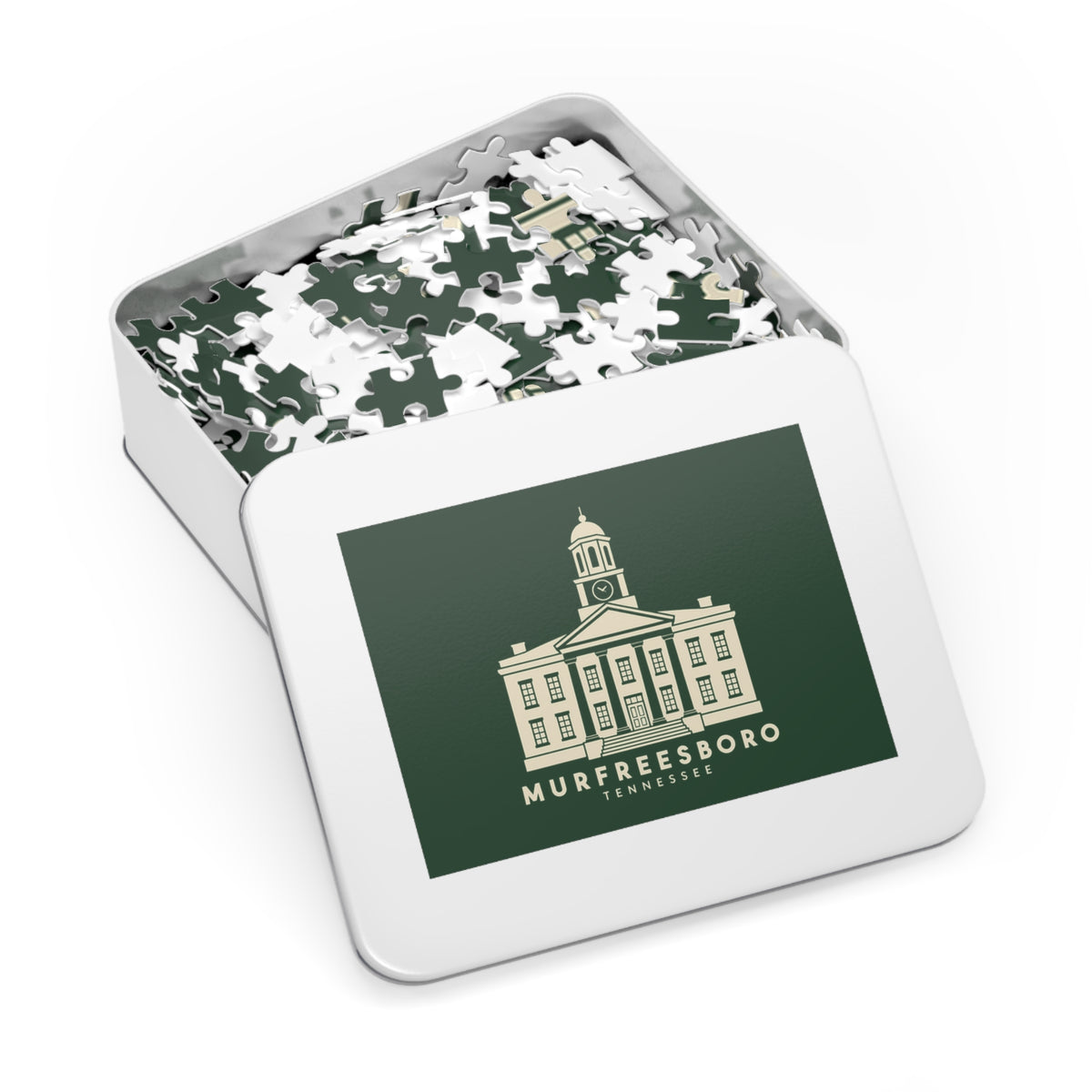 Murfreesboro Rutherford County Courthouse Puzzle (Forest Green)