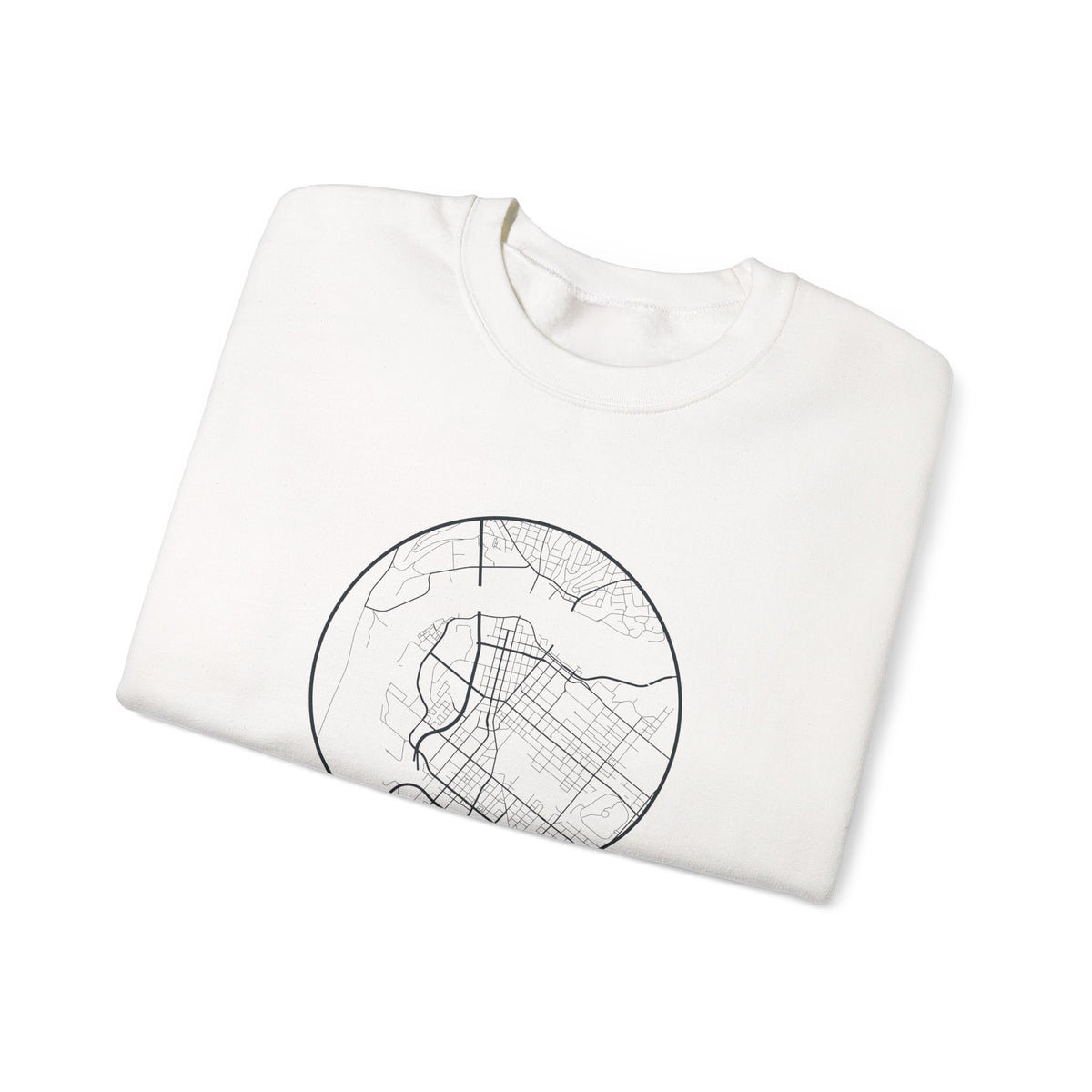 Chattanooga Street Map Crewneck Sweatshirt