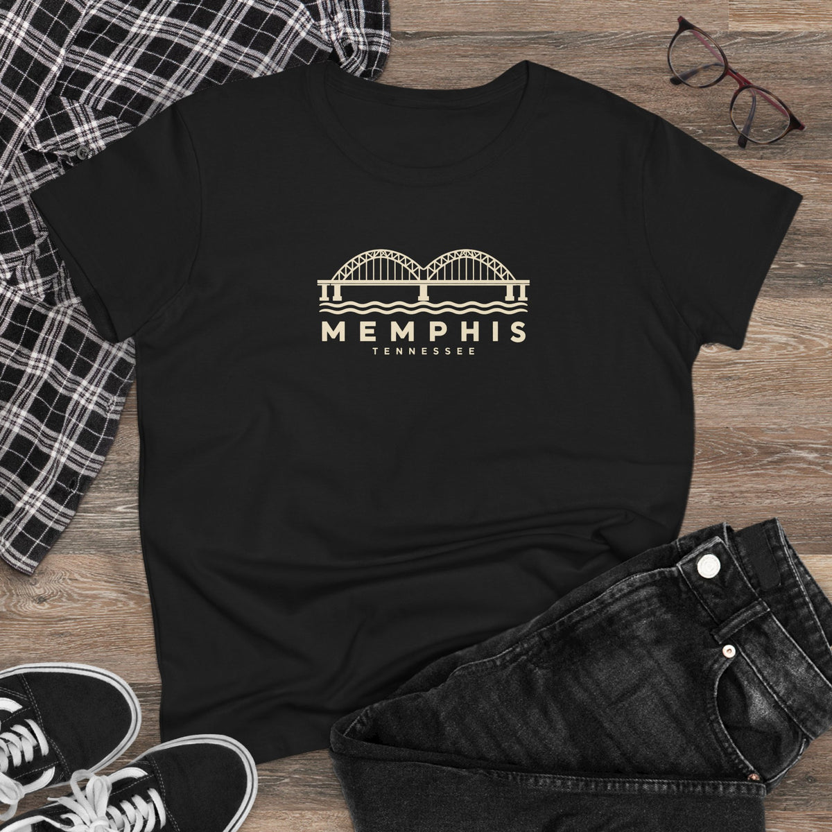 Memphis Hernando de Soto Bridge Women's T-Shirt